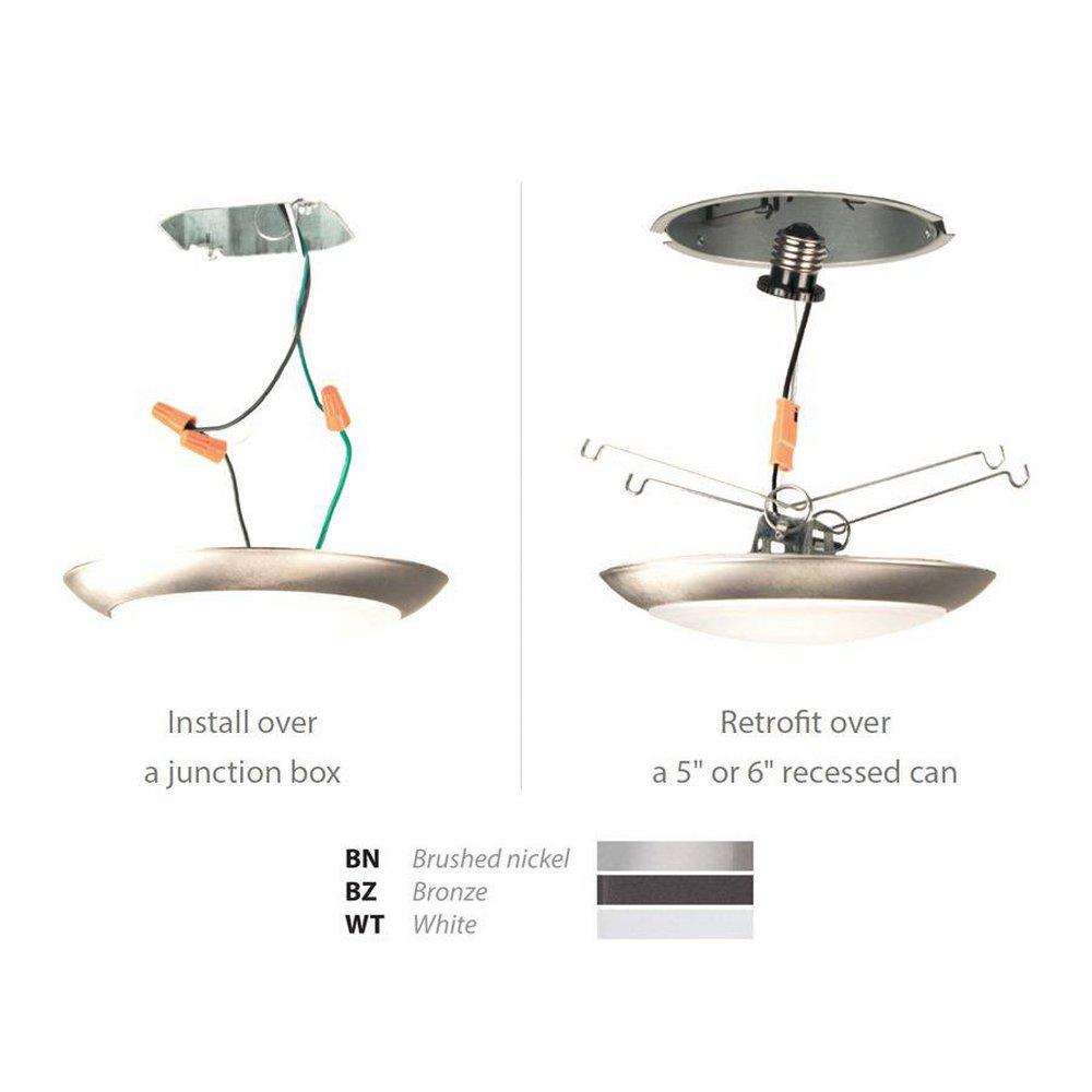 WAC LIGHTING WAC Lighting FM-306-930-WT Disc Ceiling Light Fixture in White