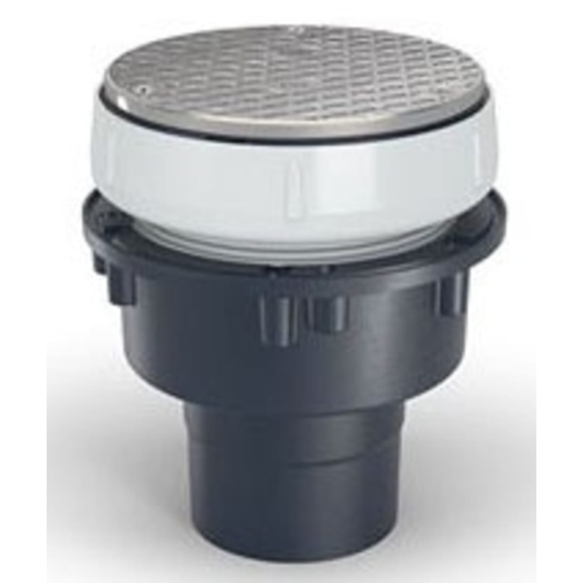 ZURN Zurn EZC-PV4-ST EZC PVC Floor Drain Cleanout 5 Square Nickel Bronze Cover with 4 Solvent Weld Outlet