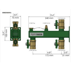 AXIOM Axiom HN-2 Expansion Tank Wall Bracket Full Kit
