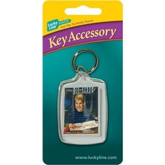 Lucky Line 20601 Photo Holder Key Tag, Small Sleek, 2-Piece, 1-3/4 Width x 2-1/4 Height