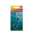Lucky Line 70612 Key Holder Quick Release Aluminum With Two 7/8 Nickel Plated Tempered Steel Split Rings 70612
