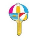 LUCKY LINE B113K House Key, Kwikset, Beach, 1 each per Card