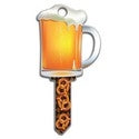 LUCKY LINE B110S House Key, Schlage, Beer Mug, Brass, Enamel Coating, 1 Each