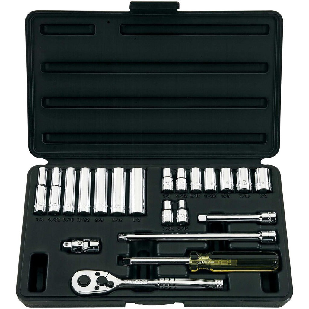 STANLEY Stanley 85-388 Deep Standard Socket Set 21 Pc 1/4 in