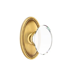 EMTEK Emtek 8120HTUS7 Hampton Glass Passage Knob French Antique Brass