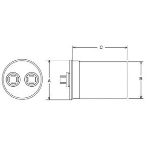 RHEEM 43-101666-76 CAPACITORS
