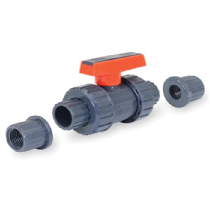 Everflow 280TS034 Schedule 80 PVC True Union Ball Valve, With EPDM O-R ...