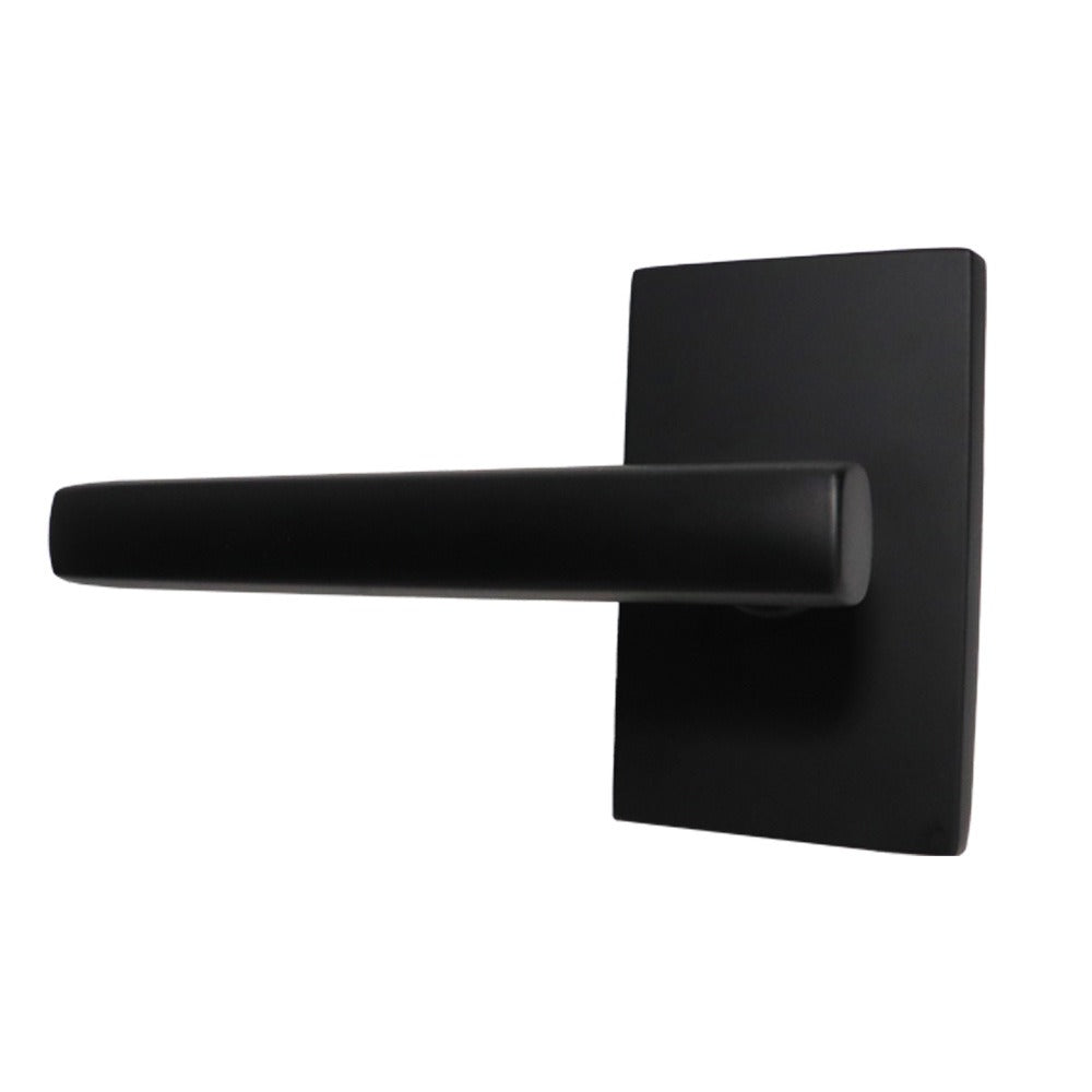 EMTEK Emtek 5112FRLUS19LH Freestone Lever Passage Set Flat Black