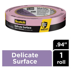 3M 3M 7100185006 Scotch Delicate Surface Painter's Tape 0.94 in x 60 yd (24 rolls case)