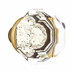 EMTEK Emtek 86028US7 Old Town Clear Cabinet Knob Antique Brass