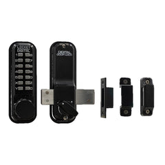 LOCKEY Lockey 2200JBMG Keyless Surface Mount Deadbolt Jet Black