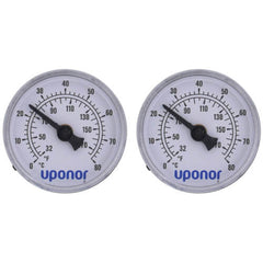 Uponor A2771050 Stainless Steel Manifold Temp Gauge Set of 2