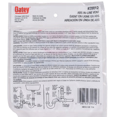 OATEY 39012 PIPE FITTINGS