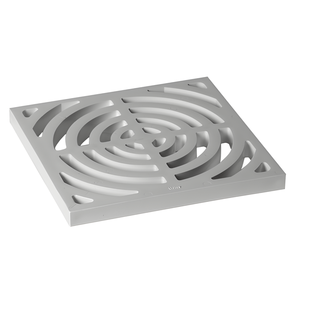 OATEY Oatey 42753 Full Top Grate, 9 in Length, PVC, White