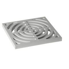 Oatey 42753 Full Top Grate, 9 in Length, PVC, White