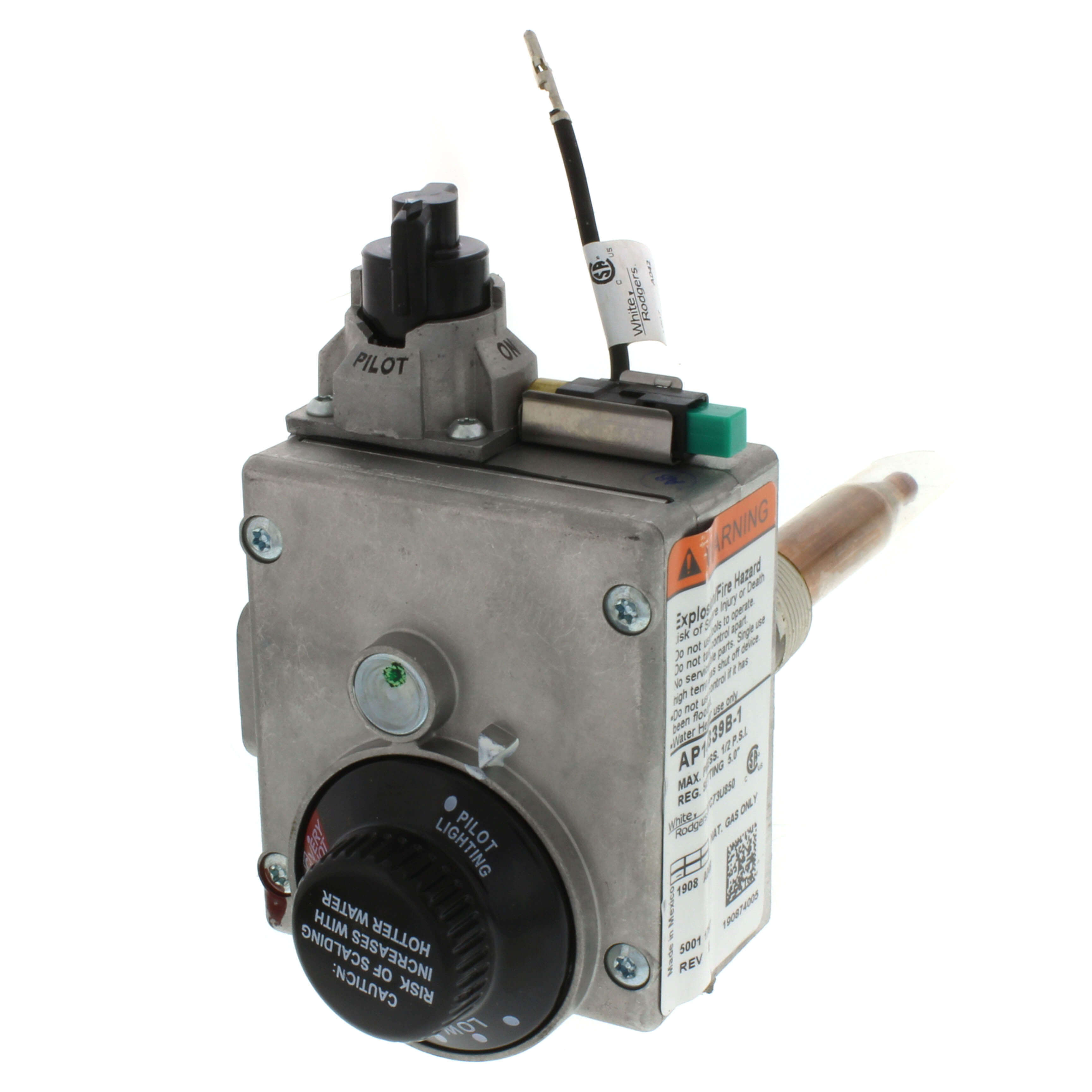 RHEEM Rheem SP14339B Control Valve for Rheem RHGPRO75F 75 Gallon Tall Natural Gas Residential Heavy Duty Water Heater
