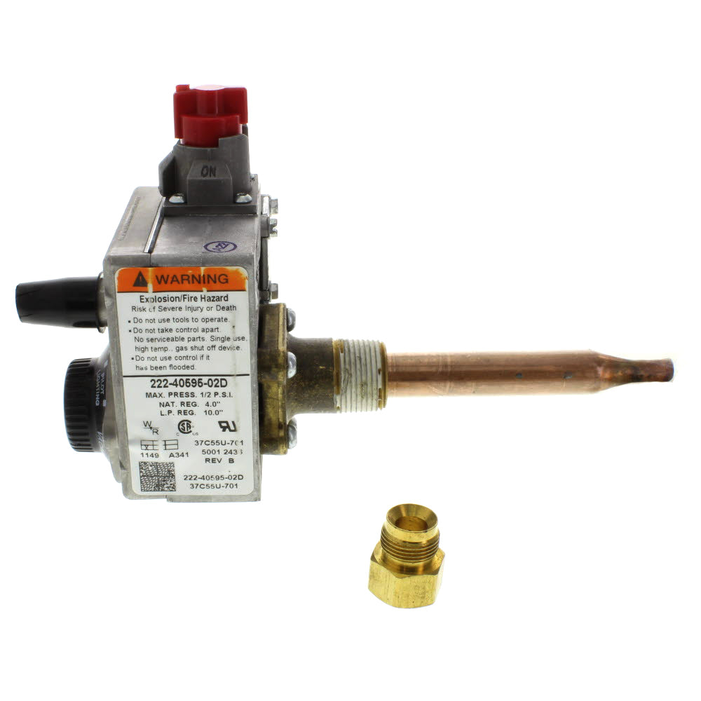 BRADFORD WHITE Bradford White 265-40595-01 Gas Valve for Mobil 30/40 160 Degrees Fahrenheit