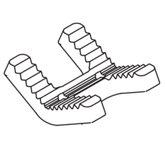 RIDGID Ridgid 41020 Jaw for BC-410/BC-410P/BC-510/460 1/8 to 6 Bench Yoke/Chain Vise