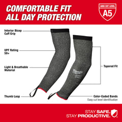 Milwaukee 48-73-9050 16 Cut Level 5 Protective Sleeves
