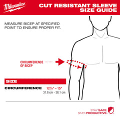 Milwaukee 48-73-9050 16 Cut Level 5 Protective Sleeves