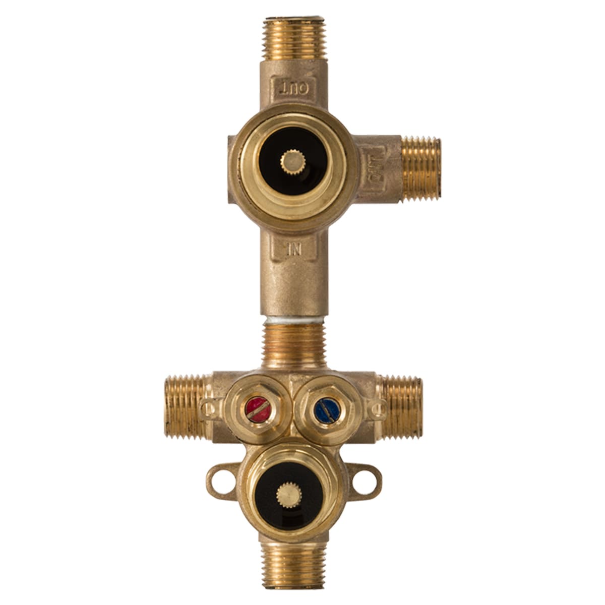 DXV DXV D35005522S.191 2-Handle Thermostatic Rough Valve with 2-Way Diverter Shared Functions