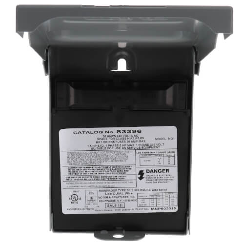 MARS 83396 DISCONNECT SWITCHES