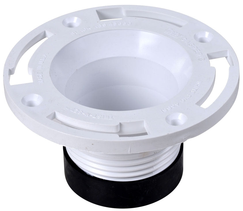OATEY Oatey 43651 Twist-N-Set 4 in. PVC Closet Flange