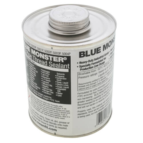 BLUE MONSTER Blue Monster 76017 Heavy-Duty Industrial Grade Thread Sealant with PTFE (32 oz.)
