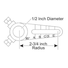 Johnson Controls DMPR-KC053 Crank Arm 1/2 Shaft 1-2 3/4 RAD