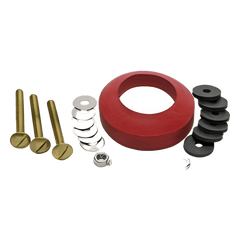 Fluidmaster 6106 Tank-to-Bowl Gasket Kit, Brass, (3 Bolts)