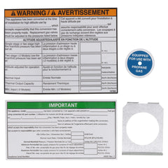 Reznor 1036538R Natural to LP Conversion Kit