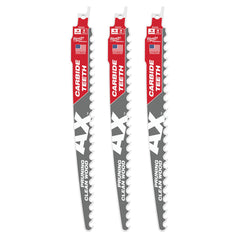 Milwaukee 48-00-5332 The AX with Carbide Teeth for Pruning & Clean Wood (3 Pack)