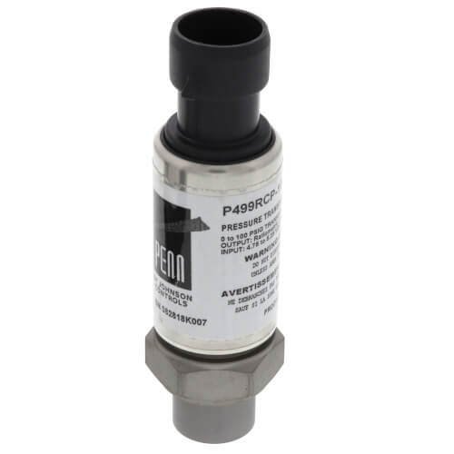JOHNSON CONTROLS Johnson Controls P499RCP-101K | 0-100#1/4Pres Trnsdcr W/Hrns | P499RCP-101K