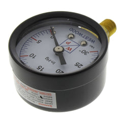 Westwood Products S100-500 Vacuum Gauge 2 Face 0-30 Hg 1/8 NPT & LM