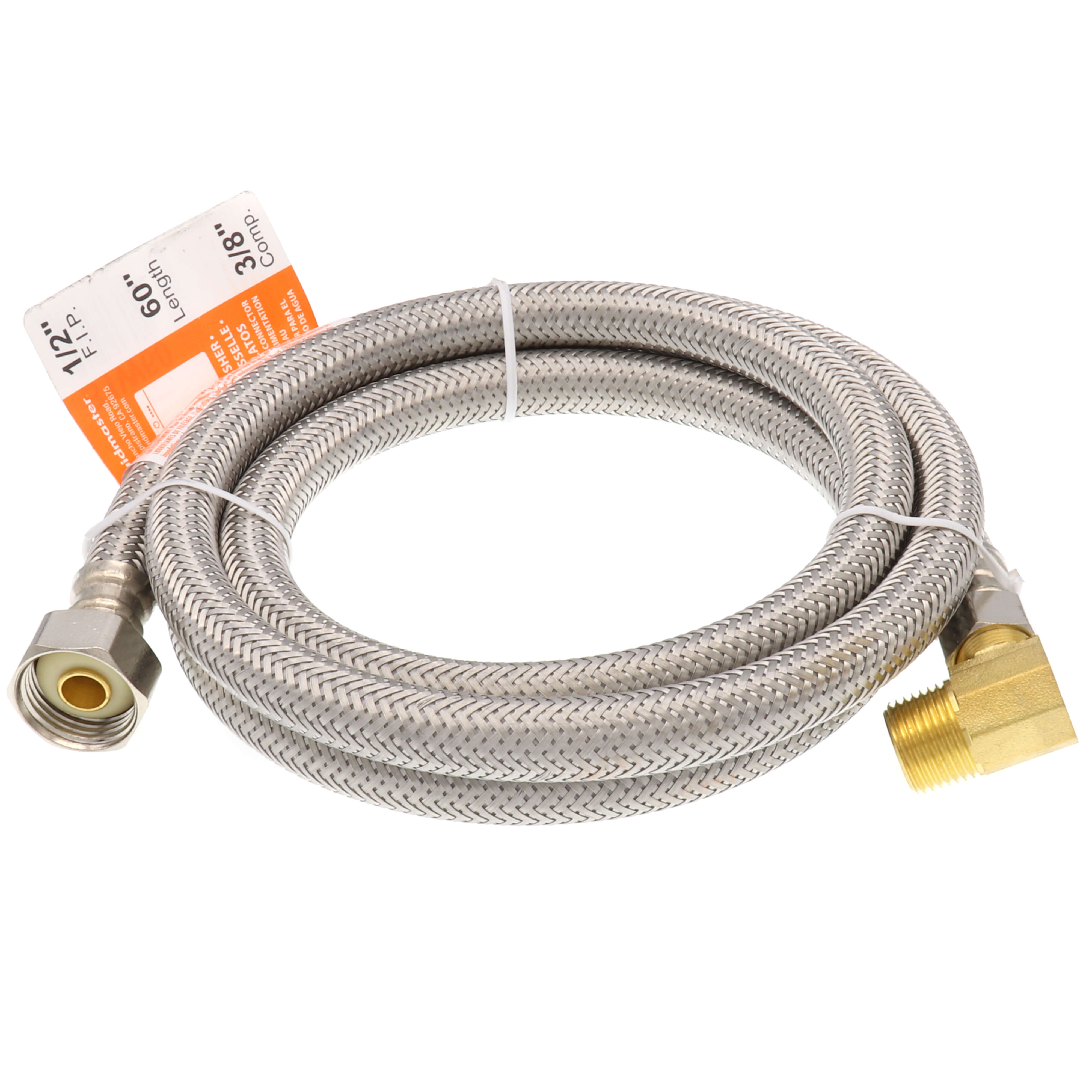 FLUIDMASTER Fluidmaster B1W60 Connector Supply Water DW BRD 3/8 x 1/2 in