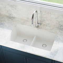 ELKAY Elkay LKQD35RT Plastic Disposer Flange with Basket Strainer and Stopper in Ricotta