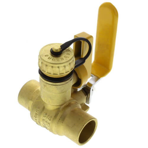 WEBSTONE Webstone 50613W 3/4 Sweat PRO-PAL Full Port Ball Valve w/ Drain Lead Free