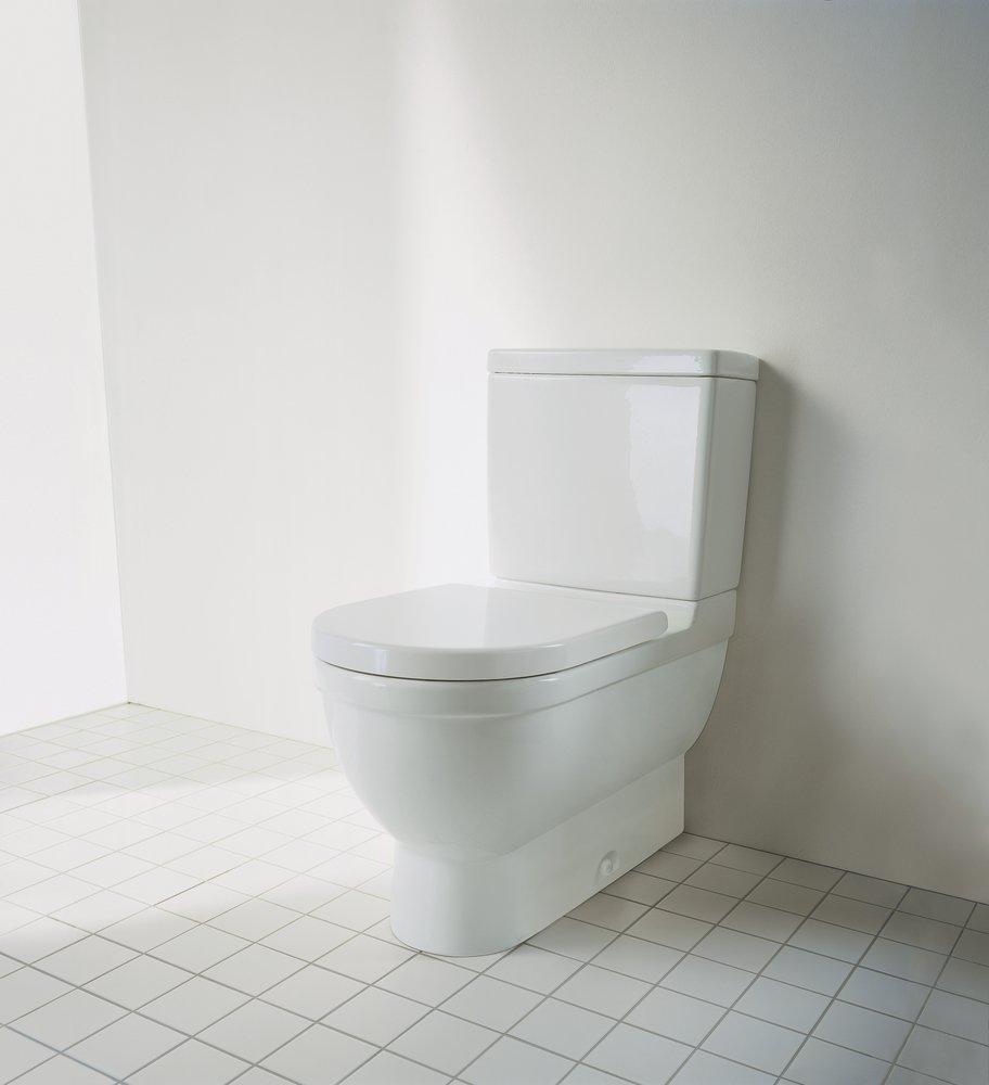 DURAVIT Duravit 0063890000 Starck 3 Round Closed Front Toilet Seat with Cover in White