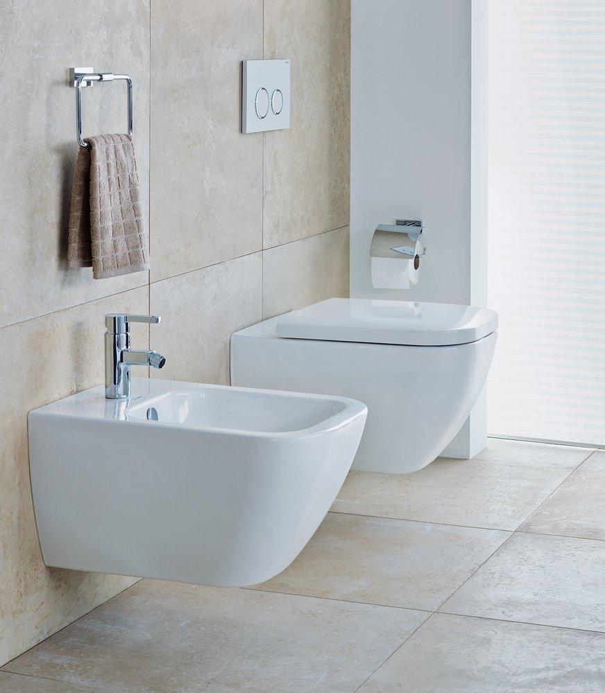 DURAVIT Duravit 0064610000 Happy D.2 Elongated Closed Front Toilet Seat with Cover in White