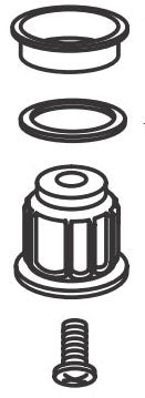 MOEN Moen 97556 Monticello Handle Adapter Kit Power (Each)