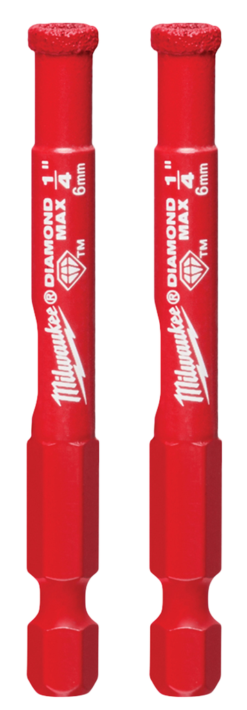 MILWAUKEE Milwaukee 49-56-0501 DIAMOND MAX 1/4 in. Diamond Grit Hole Saw 2 PK