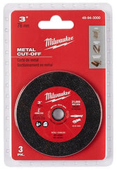 Milwaukee 49-94-3000 3 In. Metal Cut Off Wheel 3 pk