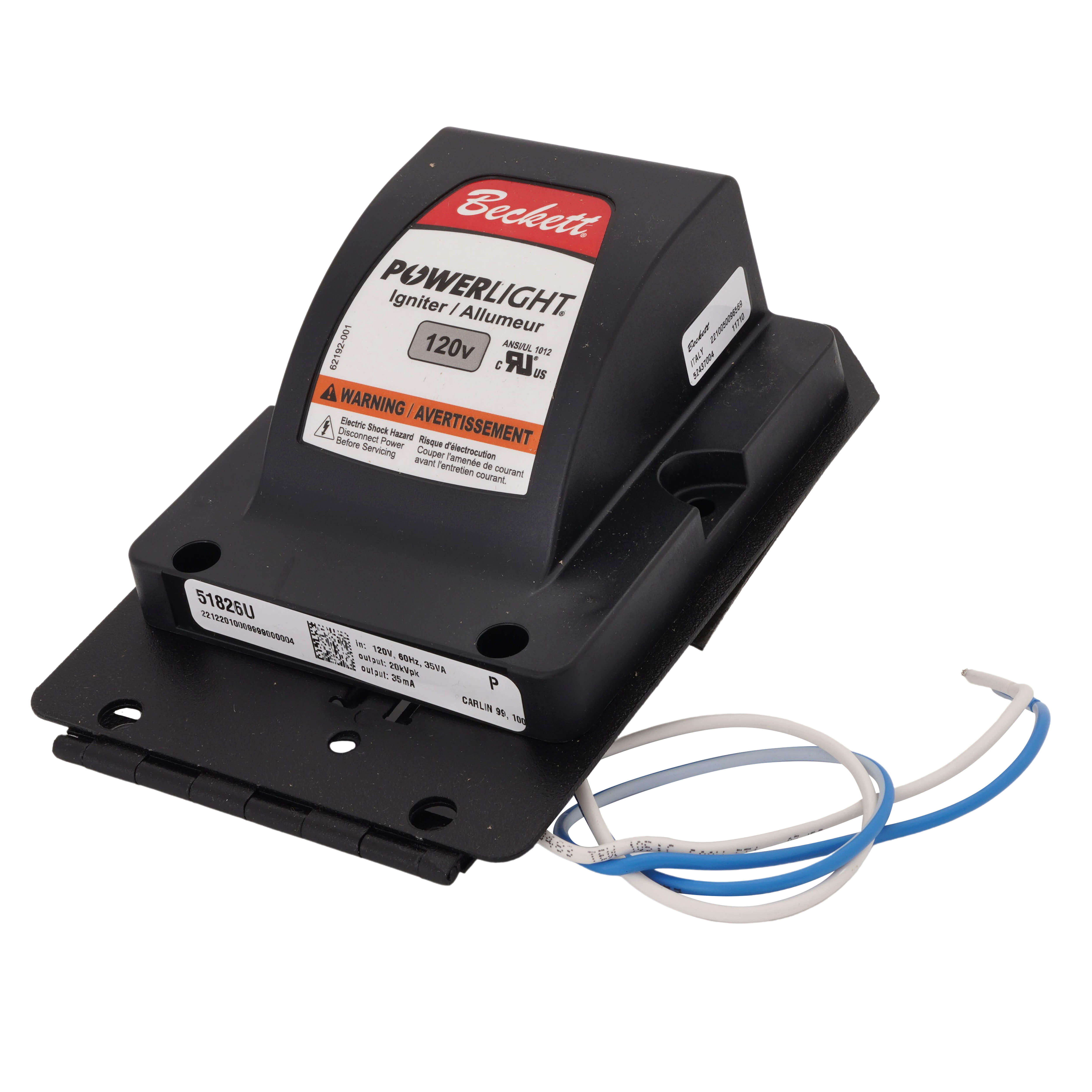 RW BECKETT Beckett 51826U Solid State Ignitor For Carlin 99 100 101 & EZ-1