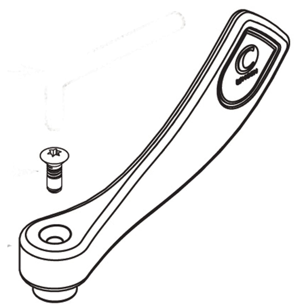 MOEN Moen 52010 Commercial Handle Service Kit in Polished Chrome