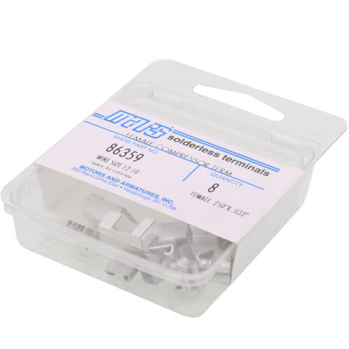MARS Mars 86359 Non-Insulated Compressor Terminal 12-8 AWG 1/4 Inch Stud 86359