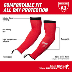 Milwaukee 48-73-9031 18 Cut Level 3 Protective Sleeves