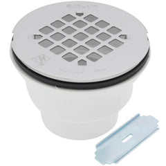 Oatey 42045 102 2-Part Shower Drain with Stainless Steel Strainer 2 in