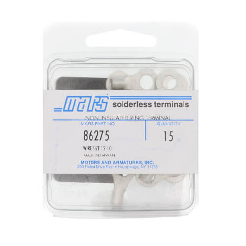MARS Mars 86275 Non-Insulated Ring Terminal 12 - 10 AWG Conductor No 10 Stud