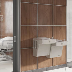 ELKAY Elkay VRCTL8SC Wall Mount Vandal-Resistant Bi-Level ADA Cooler Non-Filtered Refrigerated Stainless