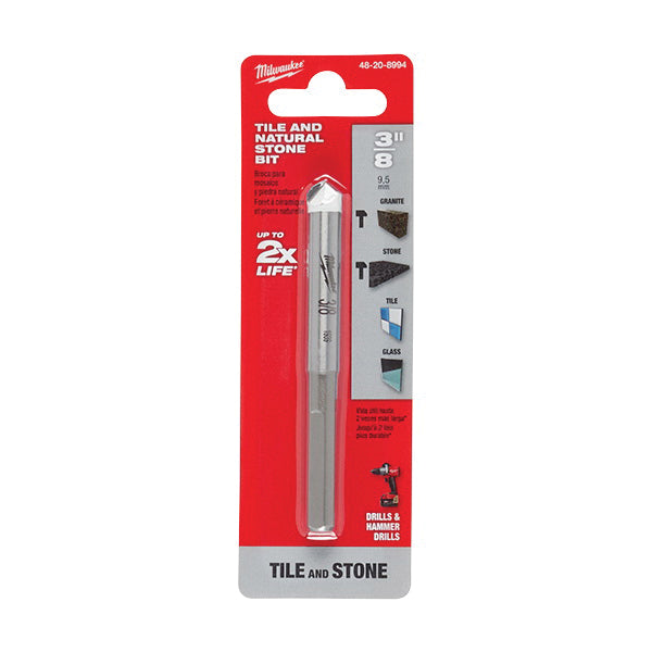 MILWAUKEE Milwaukee 48-20-8994 3/8 In. Tile And Natural Stone Bit